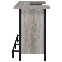 Bellemore Freestanding Home Bar Wine Cabinet Rustic Oak