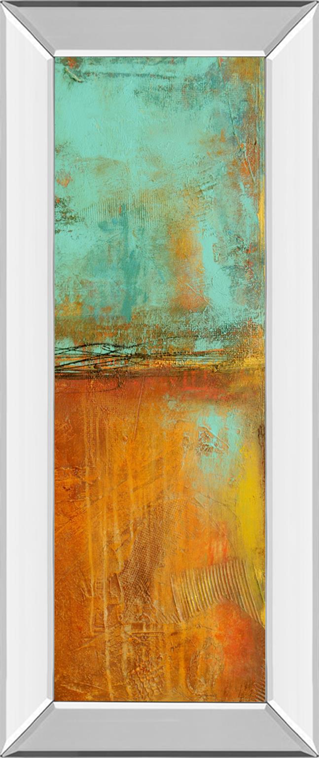 Mirrored Frame Ten City Ii By Erin Ashley 18X42 Mirror Frame Print