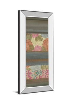 Mirrored Frame Pretty In Pink Iii By Willie Green-Aldridge 18X42 Mirror Frame Print
