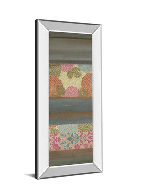 Mirrored Frame Pretty In Pink Iii By Willie Green-Aldridge 18X42 Mirror Frame Print