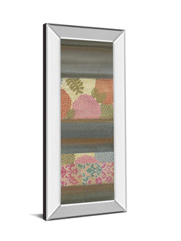 Mirrored Frame Pretty In Pink Iv By Willie Green-Aldridge 18X42 Mirror Frame Print