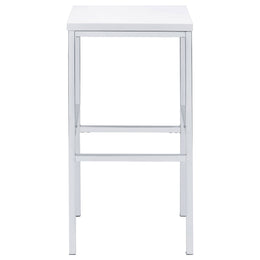 Natividad  Pub Height Bar Table Set White High Gloss