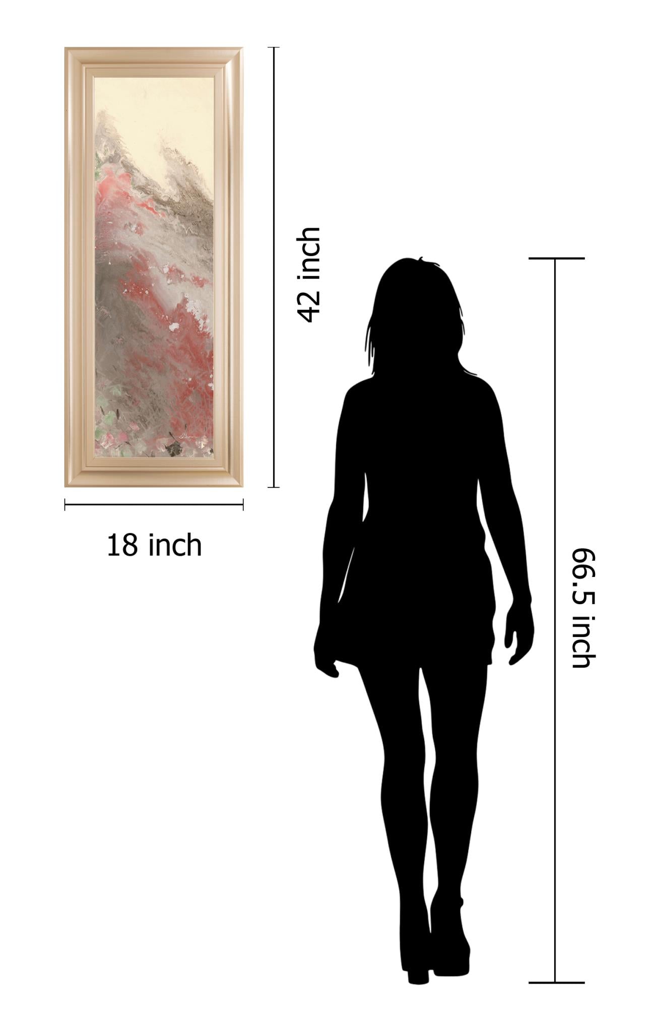 Sang Froid I By Dlynn Roll 18X42 Framed Print