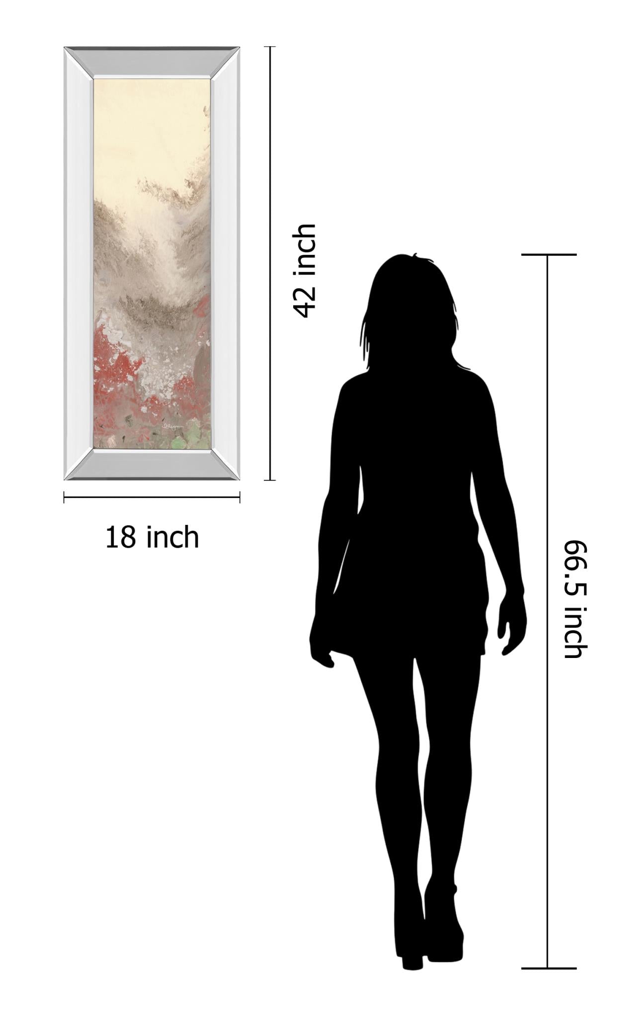 Mirrored Frame Sang Froid Ii By Dlynn Roll 18X42 Mirror Frame Print