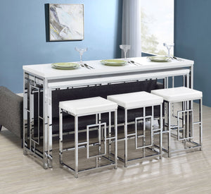 Jackson  Multipurpose Counter Height Table Set White