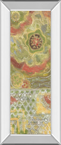 Mirrored Frame Moroccan Whimsy I By Karen Deans 18X42 Mirror Frame Print