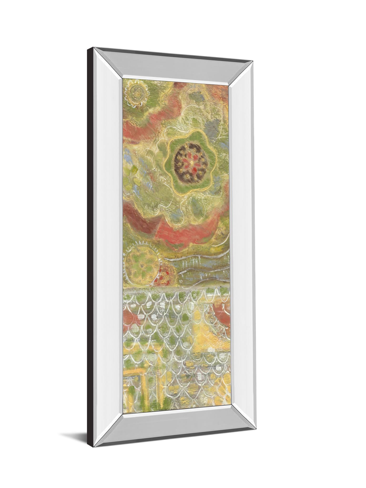 Mirrored Frame Moroccan Whimsy I By Karen Deans 18X42 Mirror Frame Print