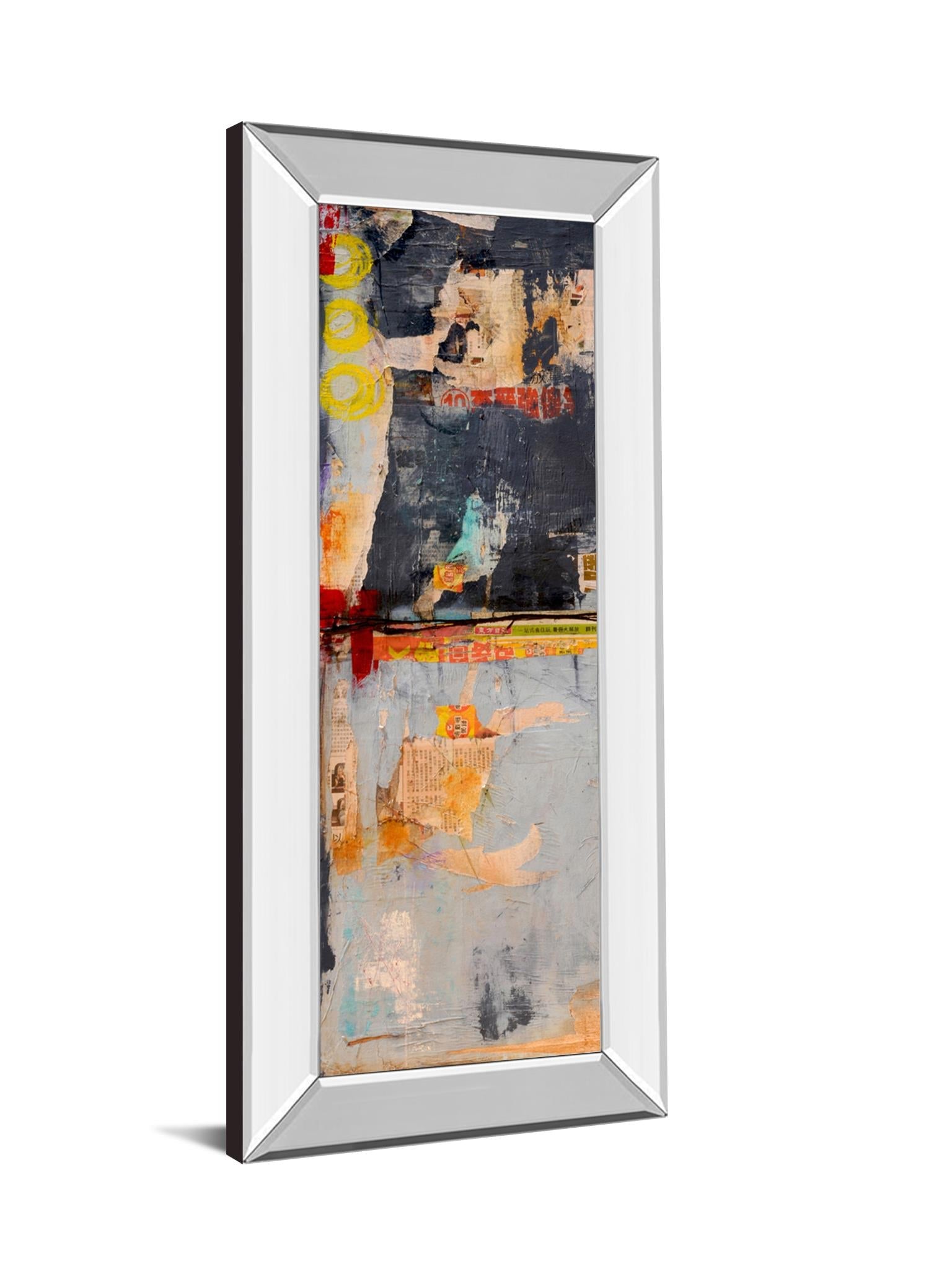 Mirrored Frame Hong Kong Post I By Erin Ashley 18X42 Mirror Frame Print