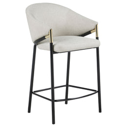 Chadwick Fabric Upholstered Bar Chair Beige (Set of 2)