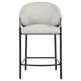Chadwick Fabric Upholstered Bar Chair Beige (Set of 2)