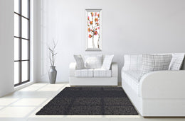 Mirrored Frame Inky Blossoms I By Deborah Velasquez 18X42 Mirror Frame Print