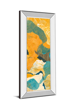 Mirrored Frame Mountain Shapes Ii By Carolyn Roth 18X42 Mirror Frame Print