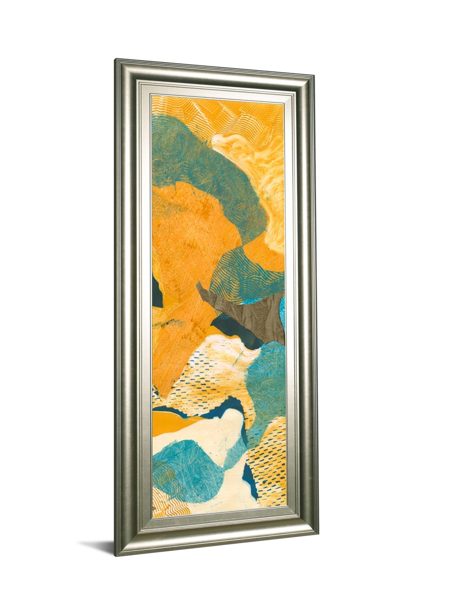 Mountain Shapes Ii By Carolyn Roth 18X42 Framed Print