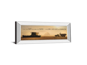 Mirrored Frame The Farmer By Lori Dieter 18X42 Mirror Frame Print