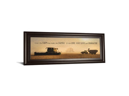 The Farmer By Lori Dieter 18X42 Framed Print