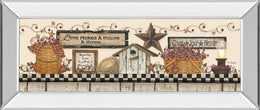 Mirrored Frame Love Makes A House A Home By Linda Spivey 18X42 Mirror Frame Print