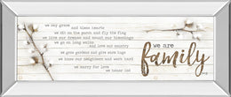 Mirrored Frame We Are Family By Marla Rae 18X42 Mirror Frame Print