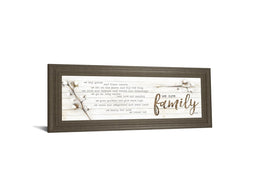 We Are Family By Marla Rae 18X42 Framed Print