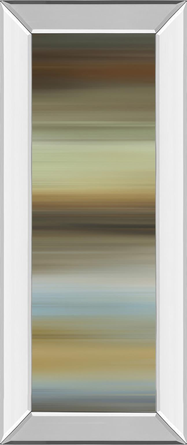 Mirrored Frame Abstract Horizon I By James Mcmaster 18X42 Mirror Frame Print