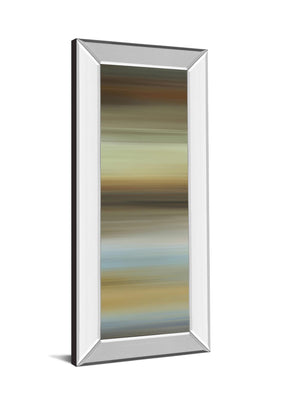 Mirrored Frame Abstract Horizon I By James Mcmaster 18X42 Mirror Frame Print