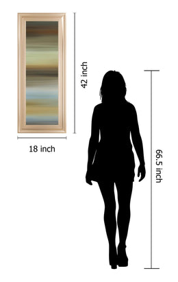 Abstract Horizon I By James Mcmaster 18X42 Framed Print