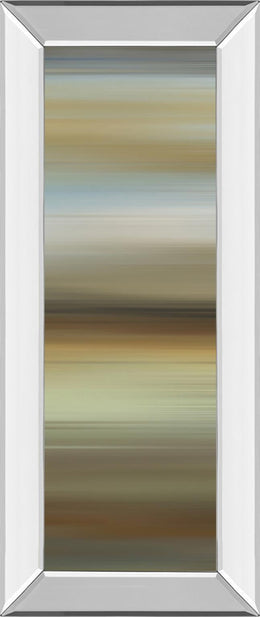 Mirrored Frame Abstract Horizon Ii By James Mcmaster 18X42 Mirror Frame Print