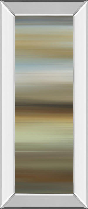 Mirrored Frame Abstract Horizon Ii By James Mcmaster 18X42 Mirror Frame Print