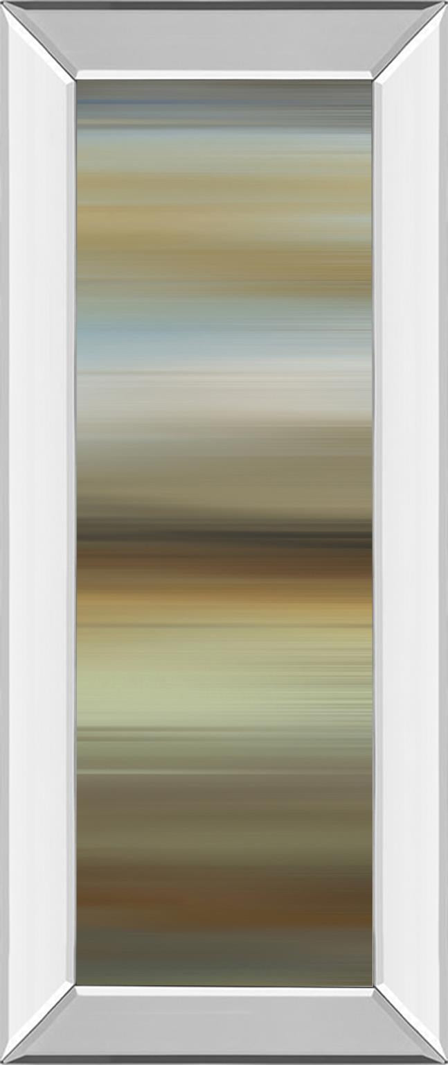 Mirrored Frame Abstract Horizon Ii By James Mcmaster 18X42 Mirror Frame Print