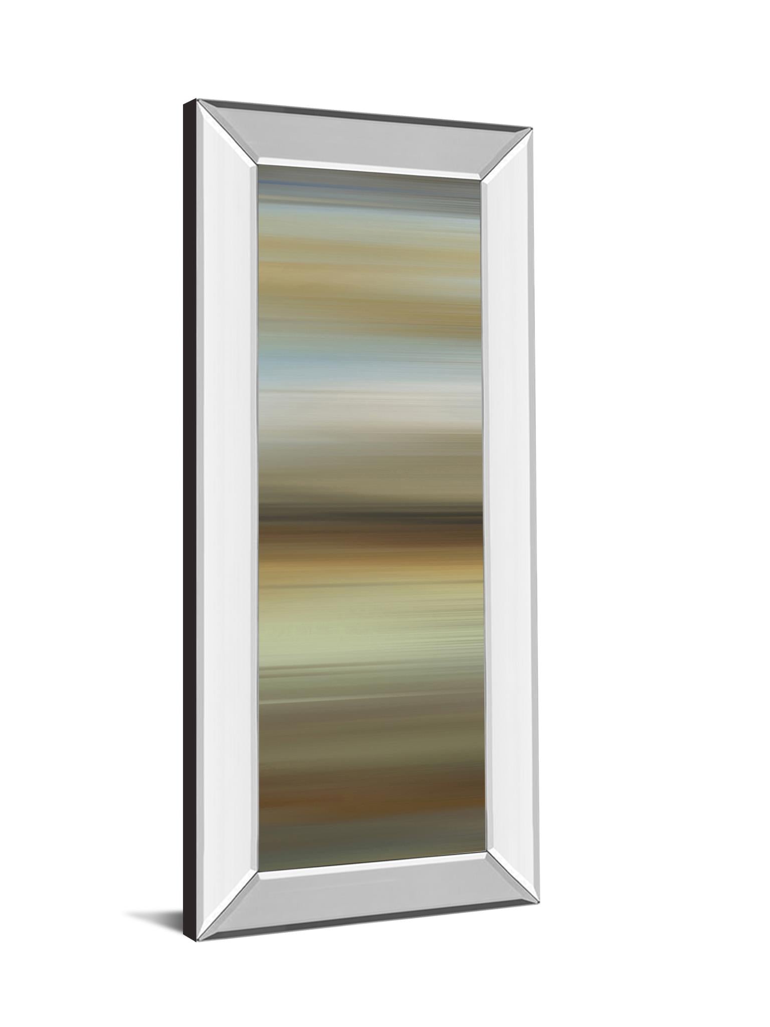 Mirrored Frame Abstract Horizon Ii By James Mcmaster 18X42 Mirror Frame Print