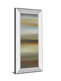 Mirrored Frame Abstract Horizon Ii By James Mcmaster 18X42 Mirror Frame Print