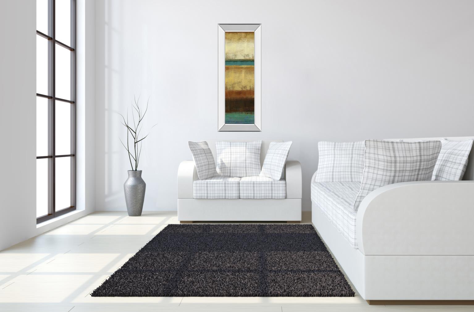 Mirrored Frame Earth  By Allison Pearce 18X42 Mirror Frame Print