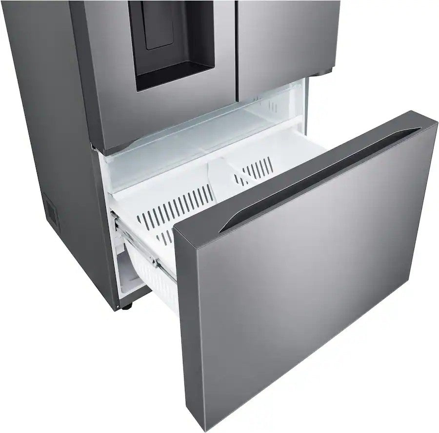 LG - 36-in Counter-Depth MAX 25.5 Cu. Ft. French Door Smart Refrigerator with Ice Plus - PrintProof Stainless Steel Look