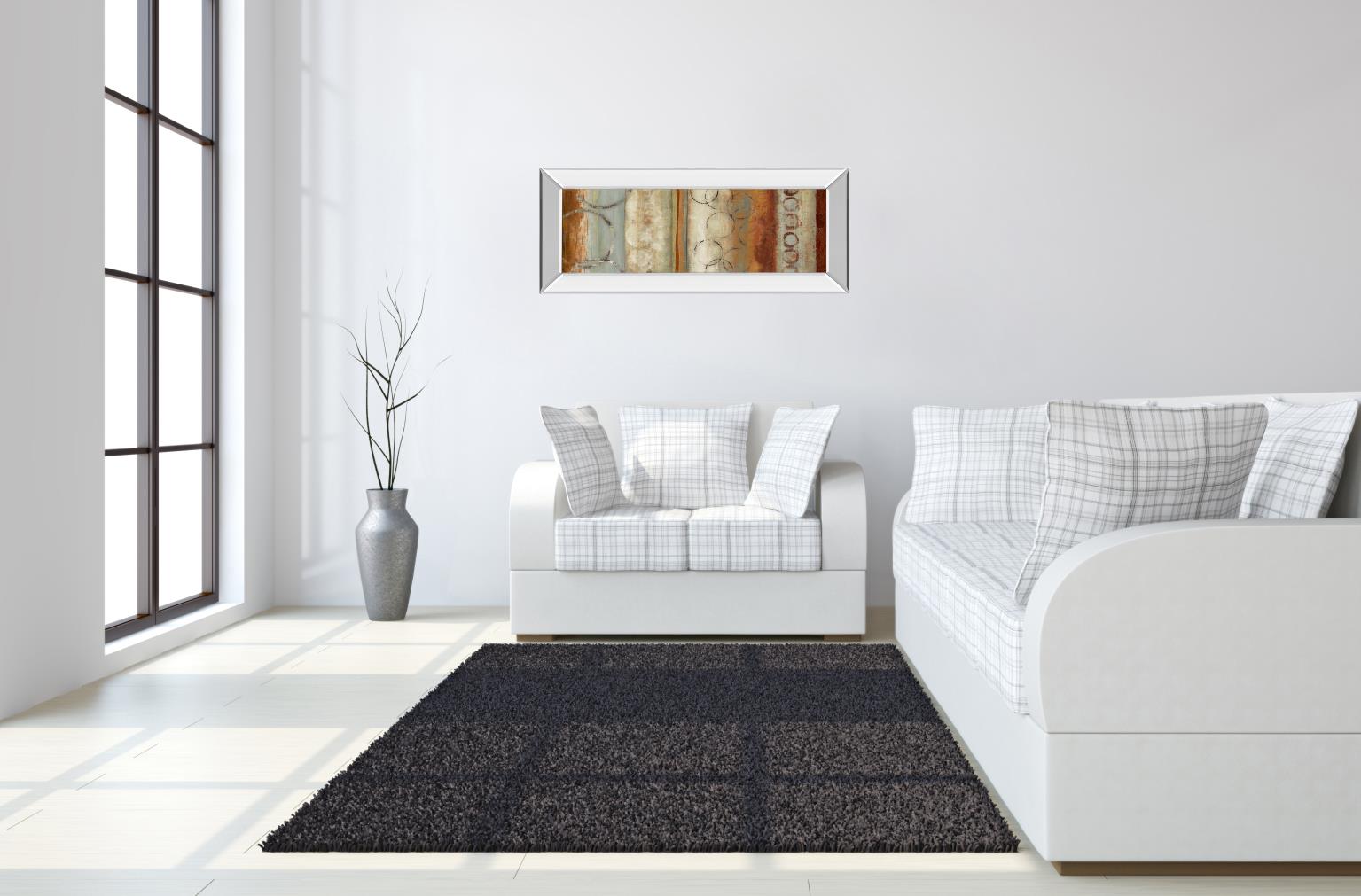 Mirrored Frame Juncture I By Tom Reeves 18X42 Mirror Frame Print