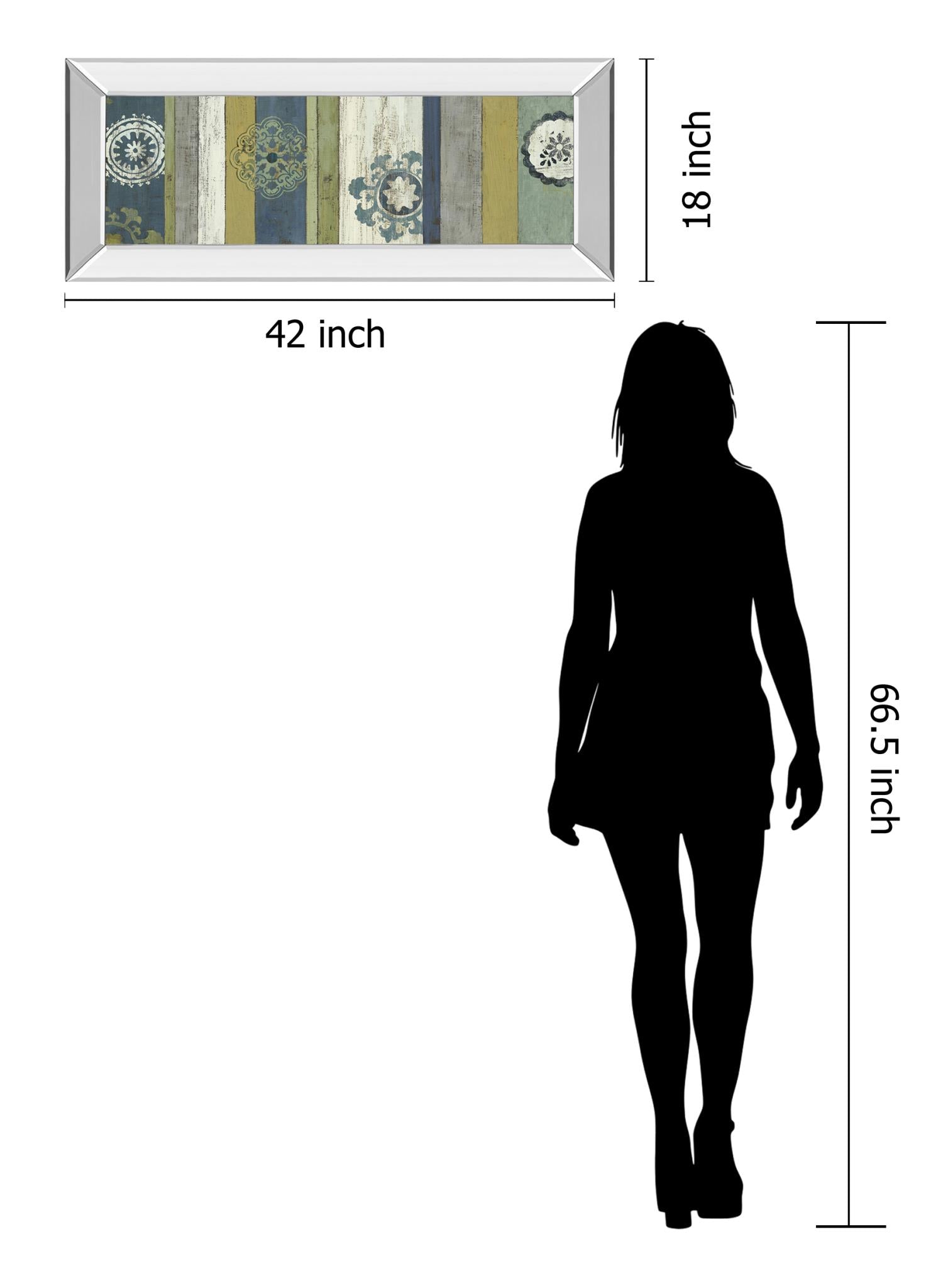 Mirrored Frame Marrakech Ii By Aimee Wilson 18X42 Mirror Frame Print