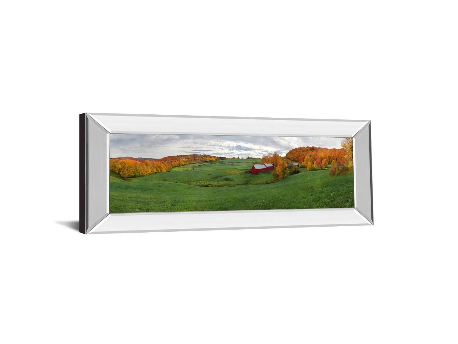 Mirrored Frame Jenne Farm By Shelley Lake 18X42 Mirror Frame Print