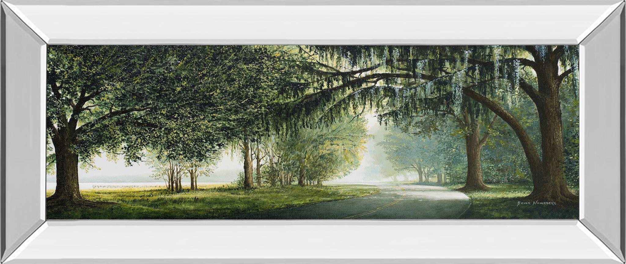 Mirrored Frame Lake Shore Drive By Bruce Nawrocke 18X42 Mirror Frame Print