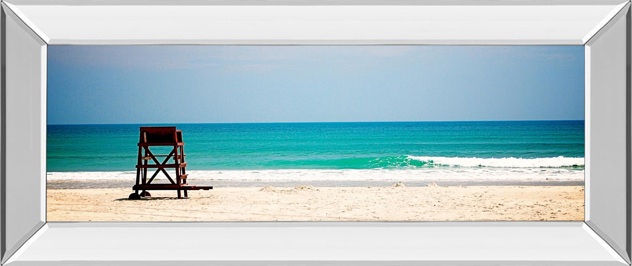 Mirrored Frame Off Duty  By Gail Peck 18X42 Mirror Frame Print