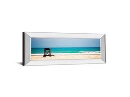 Mirrored Frame Off Duty  By Gail Peck 18X42 Mirror Frame Print