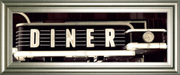 Diner By Susan Bryant 18X42 Framed Print