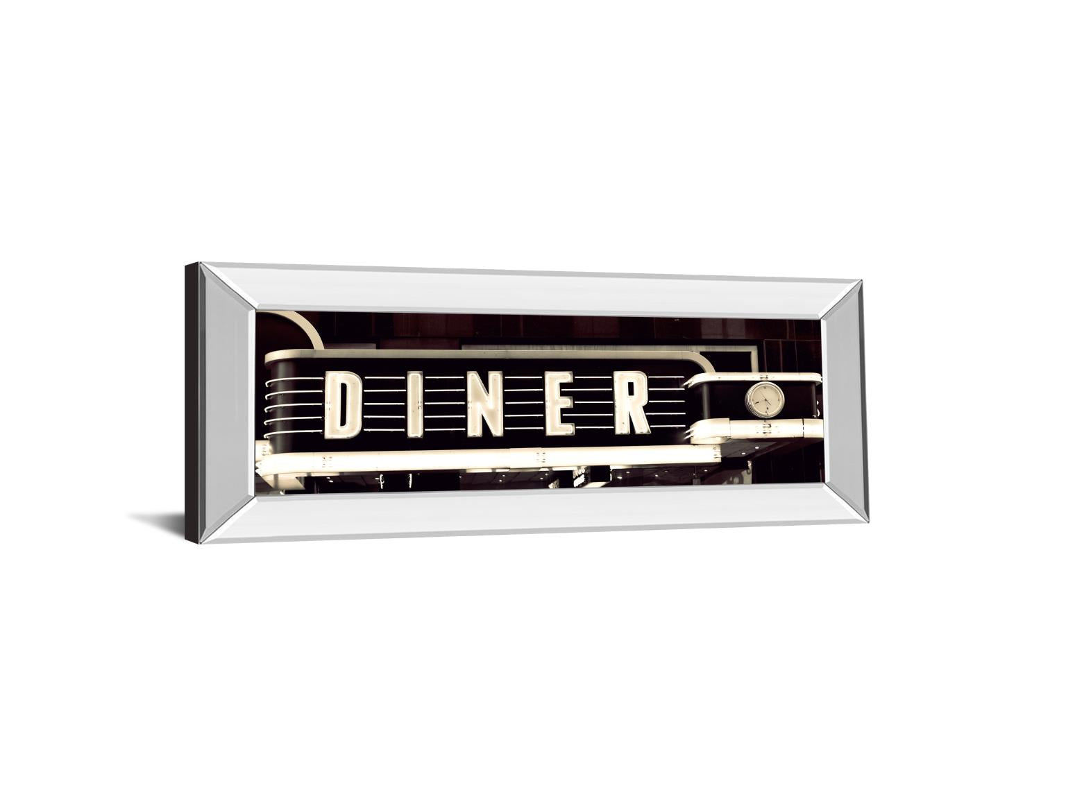 Mirrored Frame Diner By Susan Bryant 18X42 Mirror Frame Print