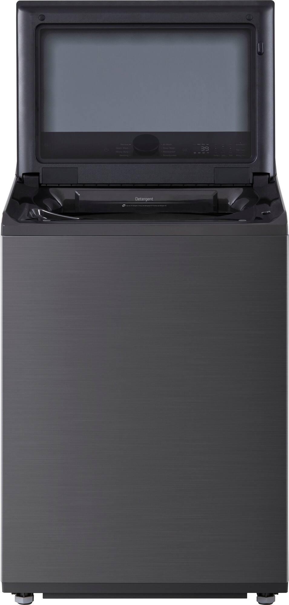 Package - LG - 5.0 Cu. Ft. High-Efficiency Smart Top Load Washer with Easy Unload and 7.3 Cu. Ft. Smart Electric Dryer with Sensor Dry - Platinum Black