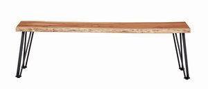 Sherman Wood Dining Bench Natural Acacia