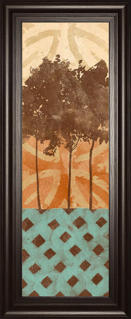 Tribal Trio I By Alonzo Saunders 18X42 Framed Print
