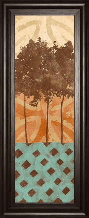 Tribal Trio I By Alonzo Saunders 18X42 Framed Print