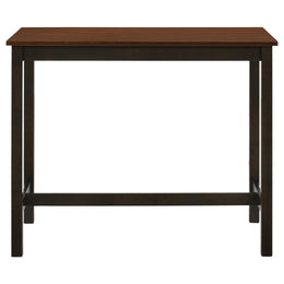 Connie  Counter Height Set Chestnut and Dark Brown
