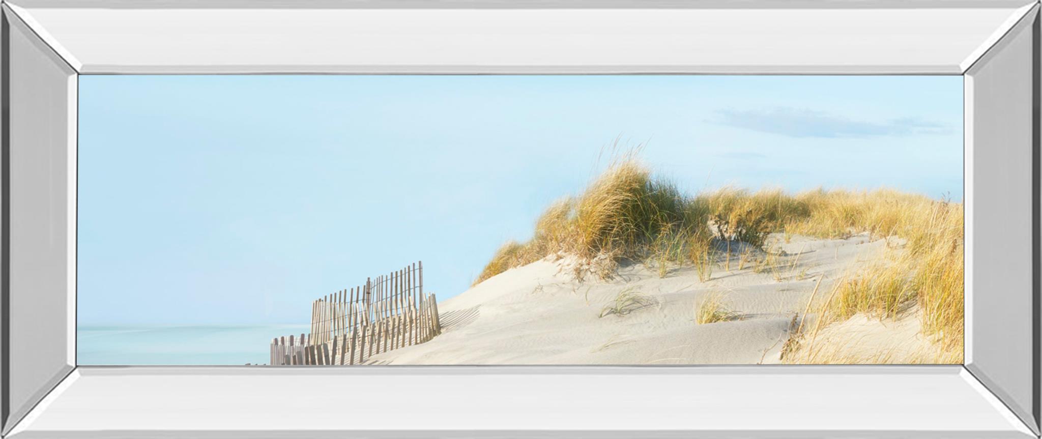Mirrored Frame Beachscape Ii By James Mcloughlin 18X42 Mirror Frame Print