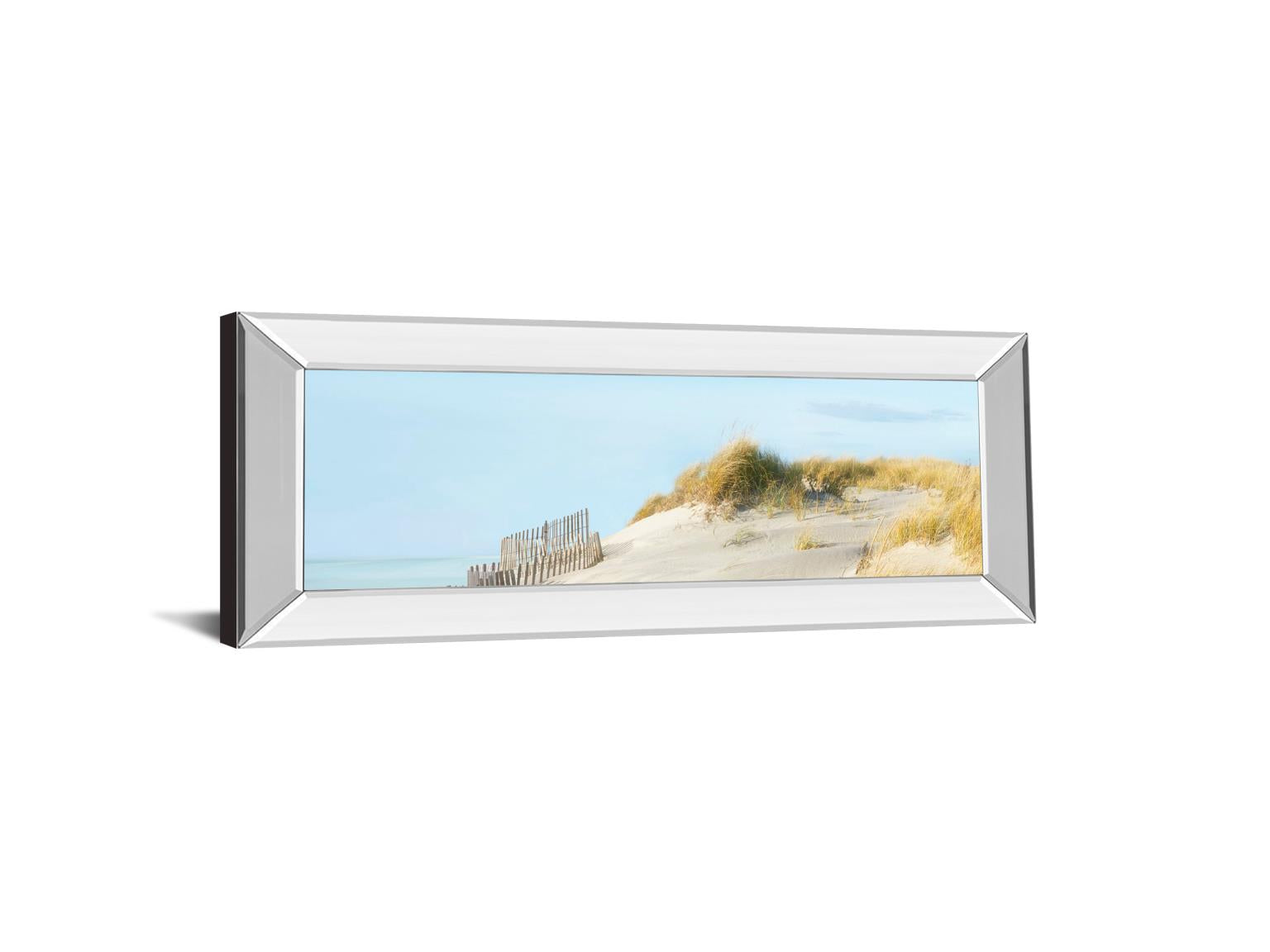 Mirrored Frame Beachscape Ii By James Mcloughlin 18X42 Mirror Frame Print