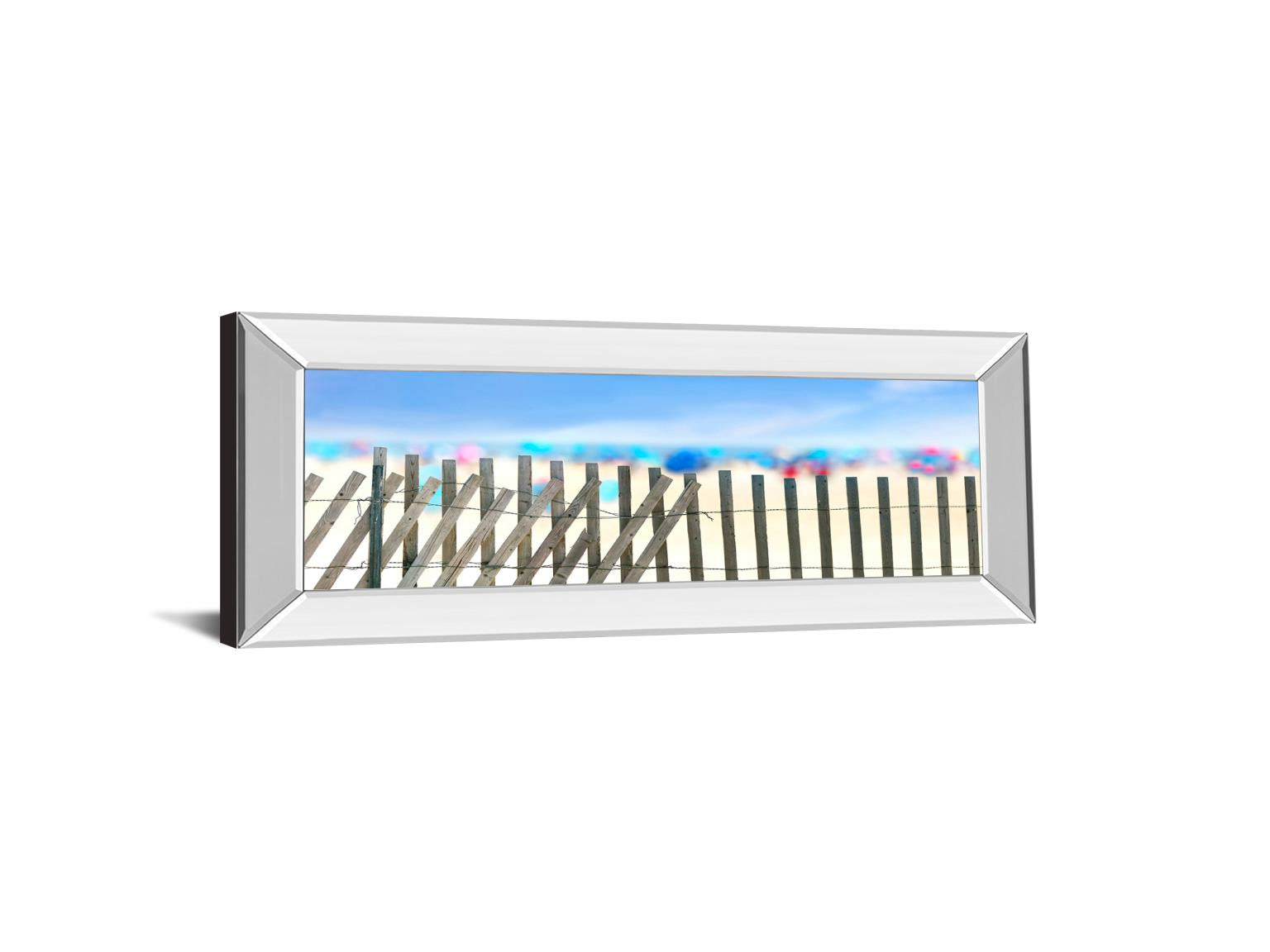 Mirrored Frame Beachscape Ii By James Mcloughlin 18X42 Mirror Frame Print