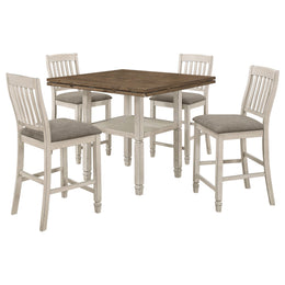Sarasota  Drop Leaf Counter Dining Set Rustic Cream