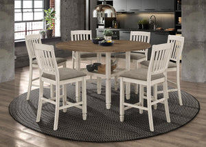 Sarasota  Drop Leaf Counter Dining Set Rustic Cream